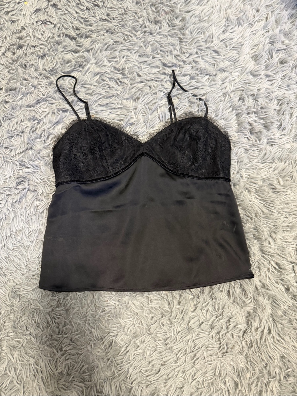 Abercrombie Black Lace-Trim Camisole Top - Women